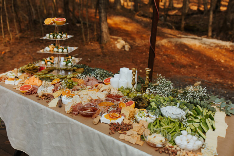 wedding buffet food